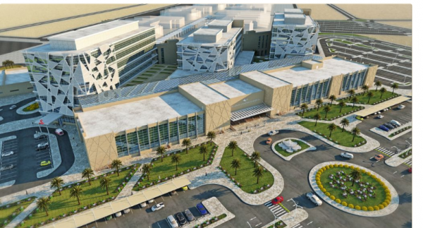 المستشفى الجامعي بجامعة #المجمعة تحفة معمارية وصرح تعليمي علمي وطبي بتصميم عالمي
