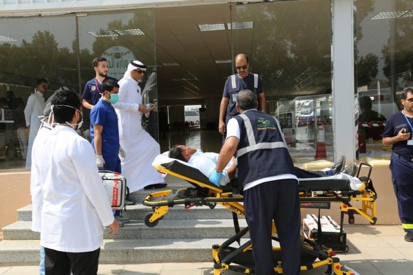 الصحة في المدينة : الطوارئ والأزمات تنفذ فرضية تسمم لحافلة حجاج في مدينة حجاج البر