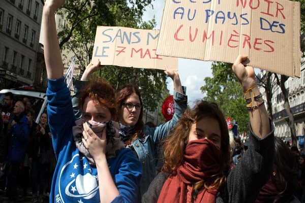مظاهرات احتجاجية على مشروع قانون العمل الجديد بفرنسا