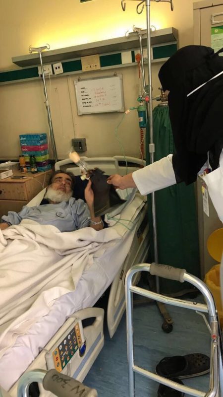 مستشفى الملك سعود للأمراض الصدرية يعايد منسوبيه والمرضى المنومين
