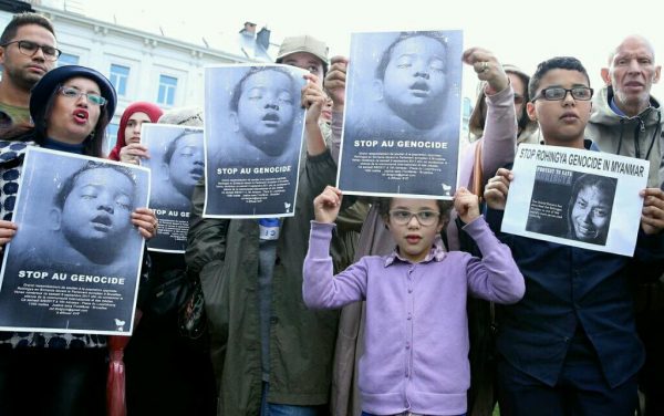 تظاهرات احتجاجية وسط بروكسل على الصمت  الدولي حول قضية” الروهينغا المسلمة”