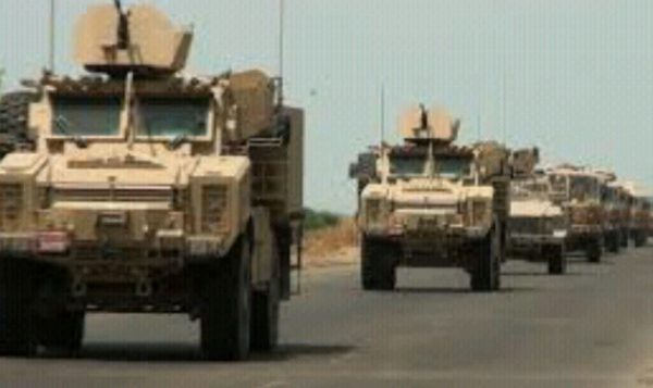 الجيش الوطني اليمني يؤمن طريق ” اليتمه – البقع ”  بدعم من طائرات التحالف