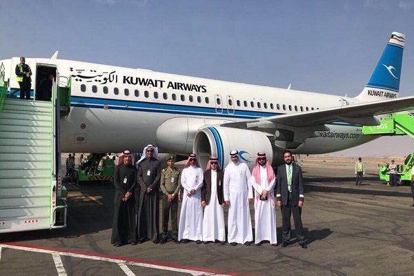 “مطار الطائف الدولي” يستقبل أول رحلة دولية قادمة من الكويت تابعة للخطوط الجوية الكويتية