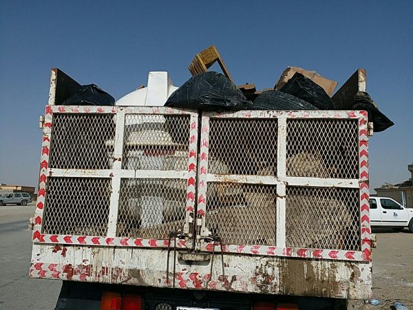 بلدية الخفجي ترفع 1000 م3 من النفايات الصلبة