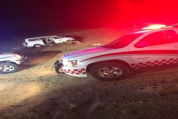 وفاة وإصابة “8” في حادث تصادم شمال كبري بريمان طريق الهجرة باتجاه مكة