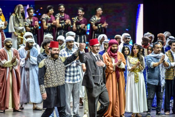 الملحمة المسرحية العربية “شروق الشمس”ختمت حفل الكويت عاصمة الشباب العربي