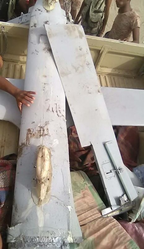 إسقاط طائرة حوثية إيرانية قرب مطار الحديدة