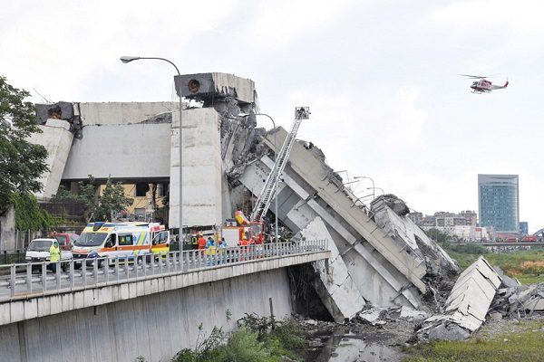 الإطفاء الوطني الإيطالي ينتشل آخر جثث ضحايا انهيار جسر جنوه