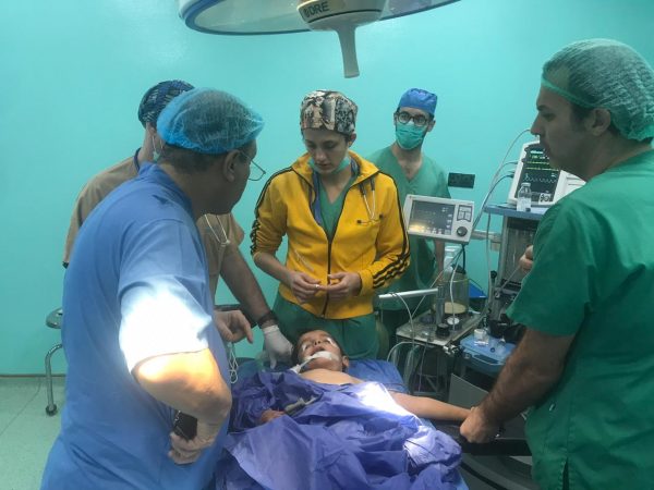وفدٌ إيطاليٌ يُدشّن صالات العمليات الكبرى بمستشفى الحبوبي في ناصرية العراق