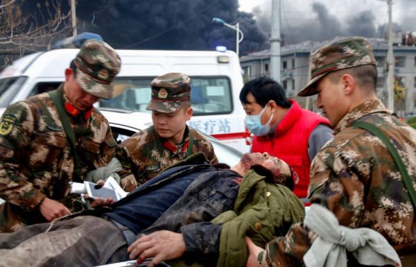 مقتل وإصابة 36 شخصاً في انفجار مصنع الكيمياويات بالصين