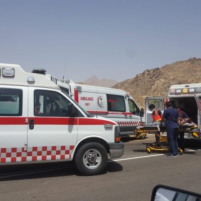 حادث انقلاب بمحافظة قلوة يحلف 6 إصابات