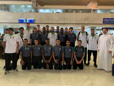 أخضر السلة للناشئين  يغادر القاهرة استعدادا للمشاركة في البطولة العربية