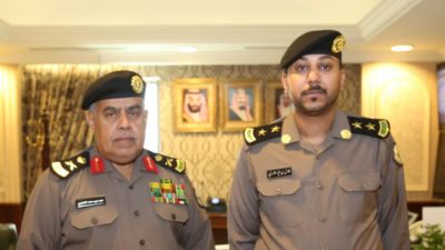 مدير شرطة مكة يقلد الغامدي رتبته الجديدة