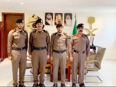 ترقية عددا من ضباط شرطة محافظة حفر الباطن إلى رتبة ملازم أول