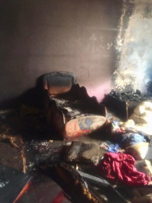 إصابة طفلين إثر حريق مبنى سكني في أملج