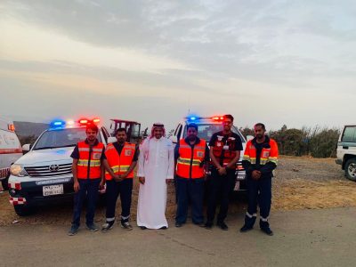 الهلال الأحمر بالباحة يشارك بسباق تحدي الباحة لتسلق الهضبة 2019 