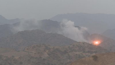 “مسنوداً بطيران التحالف” الجيش الوطني اليمني يفجر مخزن أسلحة لمليشيا الحوثي في صعدة