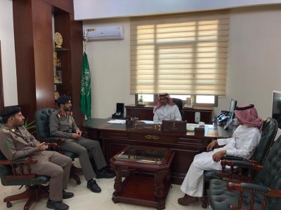 محافظ خميس مشيط يستقبل مدير إدارة سجن المحافظة الجديد