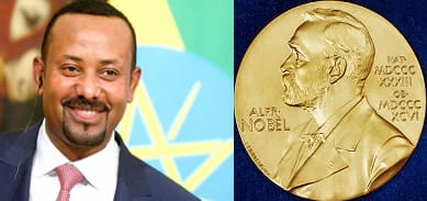 منح جائزة نوبل للسلام لرئيس وزراء إثيوبيا أبي أحمد