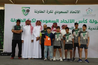 الأهلي بطلاً لفئة الشباب والفتح بطلاً لفئة الناشئين لبطولة كأس الاتحاد السعودي لكرة الطاولة
