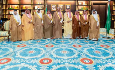 الأمير حسام بن سعود يستقبل محافضي المنطقة ويتسلم تقارير فعاليات وبرامج اليوم الوطني