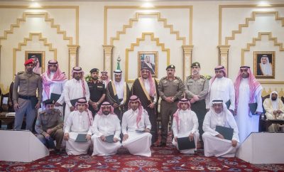 الأمير فيصل بن مشعل يكرم مسؤولي الجهات أعضاء لجنة السعودة