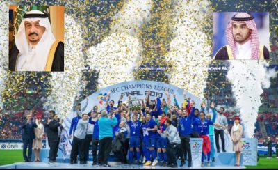 أمير منطقة الرياض يهنئ رئيس الهيئة العامة للرياضة بمناسبة فوز الهلال ببطولة دوري أبطال آسيا