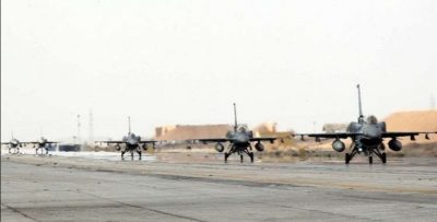 سقوط ثمانية صواريخ على قاعدة بلد الجوية العراقية