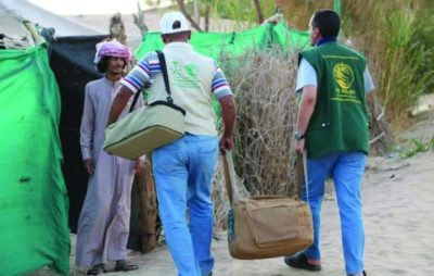 “مركز الملك سلمان للإغاثة” يواصل توزيع الحقائب الإيوائية على النازحين من صعدة إلى مأرب
