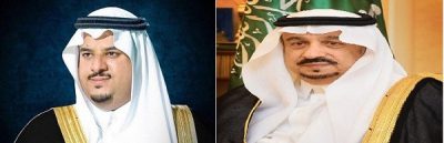 أمير منطقة الرياض وسمو نائبه يهنئان القيادة بشهر رمضان المبارك