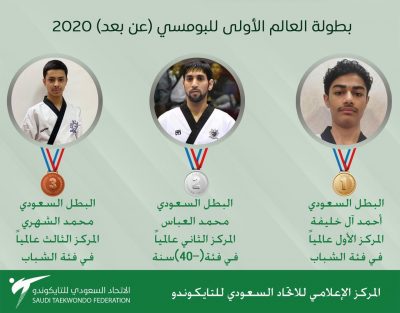 “التايكوندو السعودي” يحقق ذهبية العالم في أول بطولة عالم افتراضية