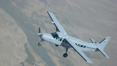 سقوط طائرة تدريب عسكرية عراقية في محافظة صلاح الدين ومصرع اثنين من طياريها