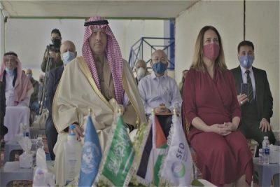 سفير خادم الحرمين الشريفين بالأردن يفتتح مركز الأونروا الصحي لخدمة اللاجئين في العقبة