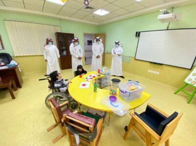 أطفال جمعية الباحة للمعاقين يحتفلون بالأسبوع الخليجي الموحد لصحة الفم والأسنان