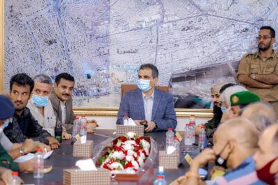 محافظ عدن يترأس اجتماع المكتب التنفيذي لمديرية المنصورة