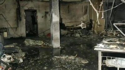 وفاة 16 مصاباً بكورونا في أحد المستشفيات الهندية إثر اندلاع حريق