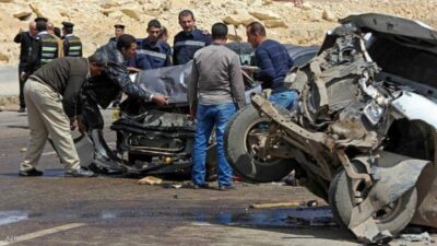 إصابة 36 شخصا بحادث تصادم حافلتين غربي الإسكندرية