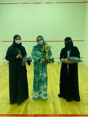 ندى أبو النجا بطلة بطولة السعودية النسائية المفتوحة