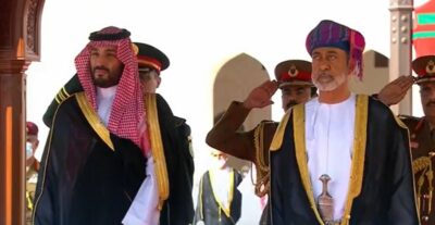 بدء مراسم الاستقبال الرسمي لولي العهد في سلطنة عمان
