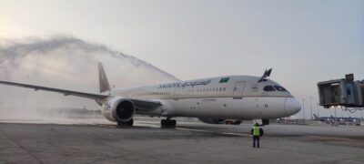 وصول أولى رحلات الخطوط الجوية السعودية لمطار بانكوك