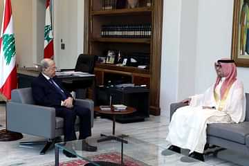 الرئيس اللبناني يستعرض مع السفير السعودي العلاقات الثنائية وضرورة تطويرها
