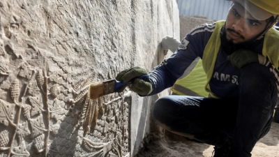 اكتشاف نقوش حجرية عمرها 2700 عام في العراق