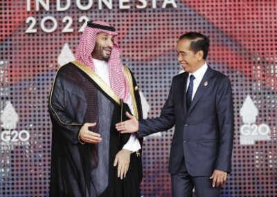ولي العهد يبعث برقية شكر للرئيس الإندونيسي إثر مشاركته في قمة العشرين