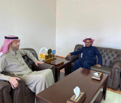 محافظ النبهانية يستقبل رئيس البلدية المهندس عبدالله الحنيني