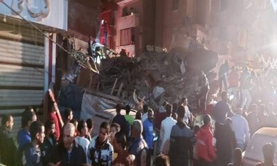 وفاة 6 وإصابة 4 في انهيار عقار بمصر