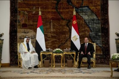 الرئيس المصري يلتقي بنظيره الإماراتي ويبحثان آليات التعاون المشترك