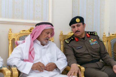 مدير الأمن العام ينقل تعازي وزير الداخلية لذوي الشهيد عبدالعزيز الفريح
