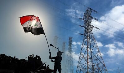 إعادة خط كهرباء للخدمة بعد تعرضه لعمل تخريبي شمال بغداد