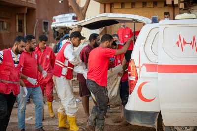 الهلال الأحمر الليبي: لا توجد أعداد مؤكدة لضحايا السيول حتى الآن