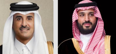 ولي العهد يتلقى رسالة خطية من أمير قطر